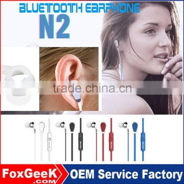 Wholesale high end wireless bluetooth headset, High quality N2 earphone, mini bluetooth sport earphone