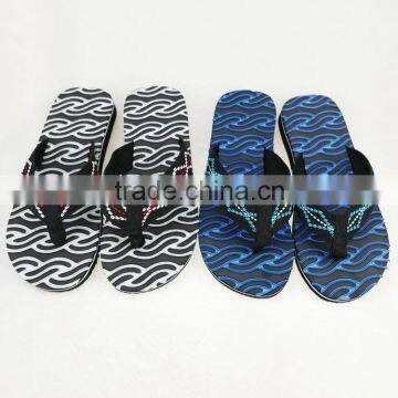 2016 new arrival anti-skid EVA boys flip flops beach slippers