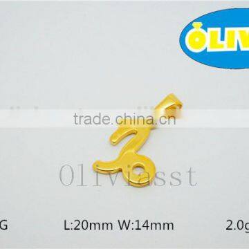 Olivia 2016 New Year Gift Fashion Modern 304 Stainless Steel Lucky Star Capricorn Small Size Pendant