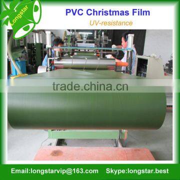 UV Resistance Green Color PVC Christmas Film for Making Artifical Xmas Tree