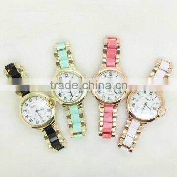 2016 fashion custom design geneva name brand women watches steel wristwatches