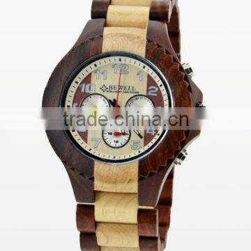 Friendly FSC With Your Logo Quartz Mechanism Indonesia Bangle Wood Watch