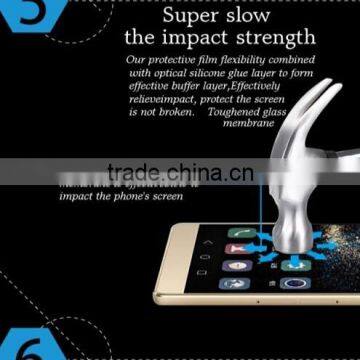 2016 hot new mobile phone tempered glass screen protector for Huawei p9
