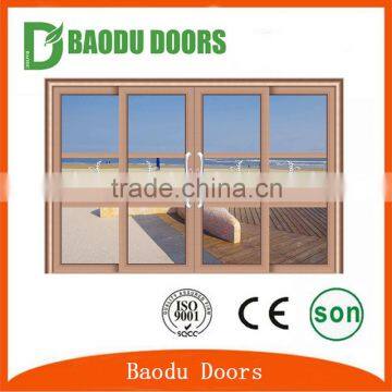 BD brand Modern house design aluminum alloy balcony glass door