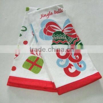 100% cotton Terry velour printed cheap kitchen tea towels