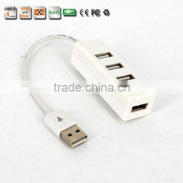 Wholesale Slim-shape Low Cost Portable and Ultra-Light Plastic Casing Usb Hub, 480MBPS 4-Port USB 2.0 Hub photo-5