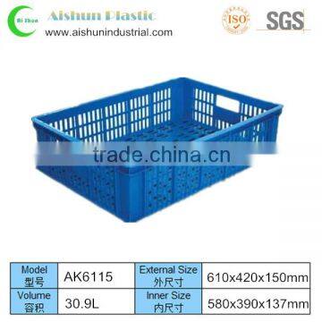 30.9L ventilated plastic tomato fruit crates