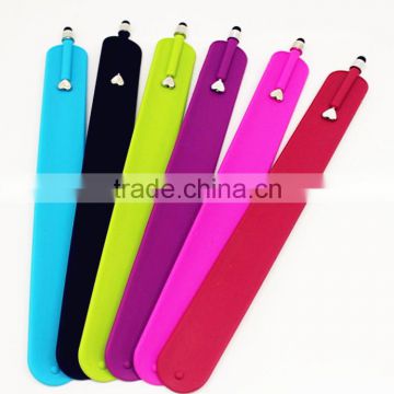 Cheap Silicone Slap Bracelet Stylus Pen Wholesale ,Silicone Slap Bracelet Screen Touch Pen