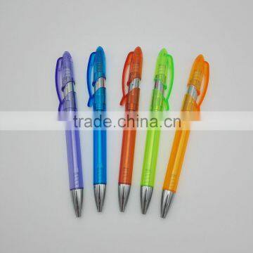 Clear Transparent ball point pen plastic material