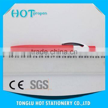 Colored Barrel Click Ball Pen With Spray Silver Clip