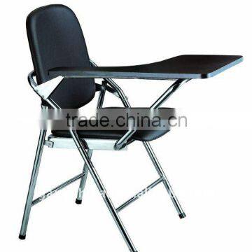 Foshan metal folding chair use for training roomwith tablet factory AH-007