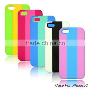 New Design for Iphone 5c Interlaced style with Frame Mobile phone Accessories