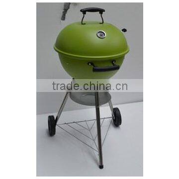 18" apple shaped kettle tripod trolley charcoal bbq grill