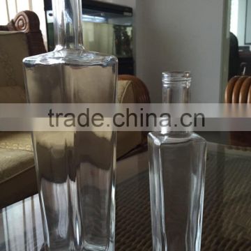 High flint glass wine bottle, clear glass wine bottles