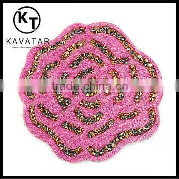 fashion accessory floral rose patch applique