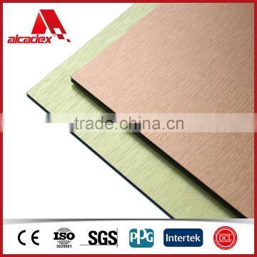 Brushed finished ACP interior wall panels for Bathroom wall cladding