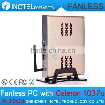 Fanless Mini PC Systems Full Alluminum With Intel Celeron Dual Core C1037U 1.8GHz 2G RAM HD Graphics photo-3