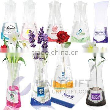 PVC foldable vases,customized size and shape