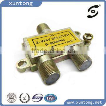 Китайский поставщик 3 F Connector 2-путевой аудио CATV ТВ-сплиттер мощности спутникового сигнала