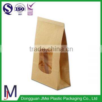 Stand up Pouch Kraft Paper Bag With Window Dry Food Packaging photo-6
