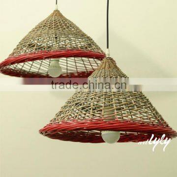 High Quality Wicker Lampshade Hat For Living Room