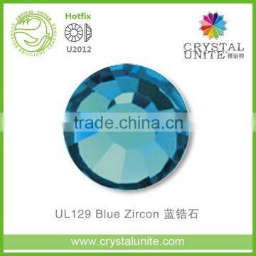 U2012 Blue Zircon Lead Free Hot Fix Rhinestone