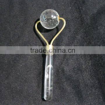 Wholeasle 100% natural crystal massager bar for body massage