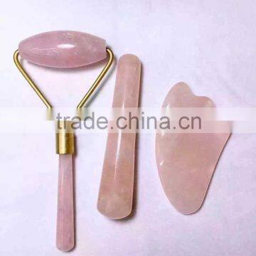 Wholesale natural rose crystal massager for physcial health