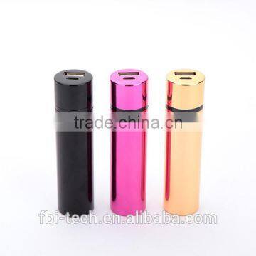 Wholesale unique top quality 2600mah usb portable power bank external battery