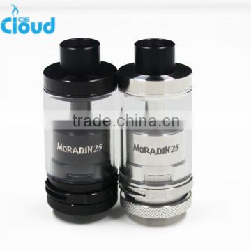 Wholesale Icloudcig Moradin 25mm RTA tank Top Airflow Tank 3ml/5ml Moradin RTA available for single or dual coil Moradin 25 rta