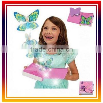 2015 Surprise Butterfly Diary flying Toys, Pull string flying toy.