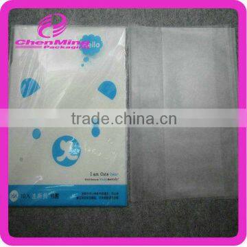 China yiwu printed color plastic opp plastic protective book cover