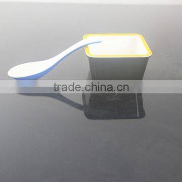 100% Mealmine A5top Food Grade Cheap Unbreakable 2 Tone Melamine Spoons for Sale photo-2