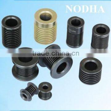 Round belt pulley black oxide round belt pulley, zinc plating pulley