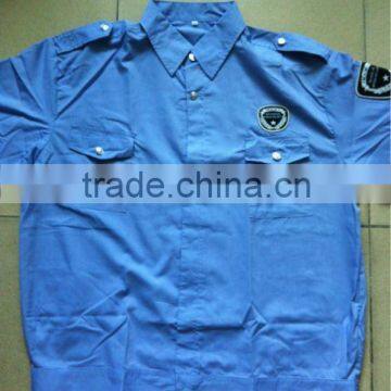 HOT selled 65%35%TC security uniofrm shirt