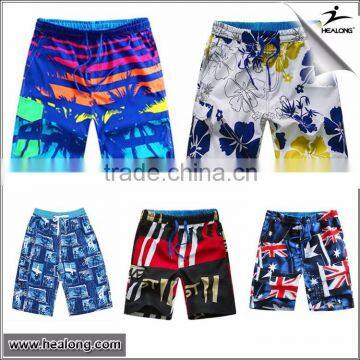 Fashion Summer Dye Sublimation Printed Quick-dry Sports Surf Boardshorts Board Swim Pants Custom Beach Short For Men