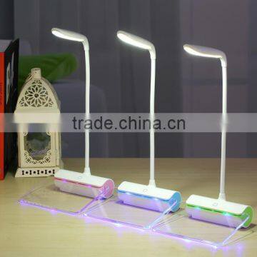 Rechargeable Dimmable Touch LED Book Reading Light Table Desk Lamp With Erasable Memo Pad