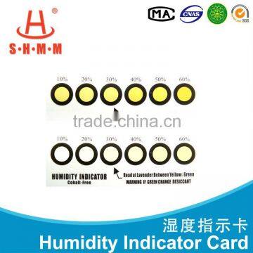 cobalt free humidity indicator labels for PCB dry packing