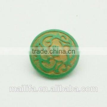 High Quality Fancy Colorful Figure Laser Engraved on Wood Shank Button photo-2