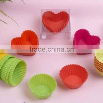 2016 fancy hot new heart shape non slip custom silicone cake mold