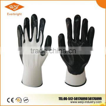 Orange Color latex coated glove, safety gloves