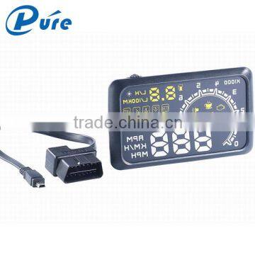 5.5 Inch Car Head Up HUD Monitor Display Automatic Car Head Up Display HUD with Speed Alarm