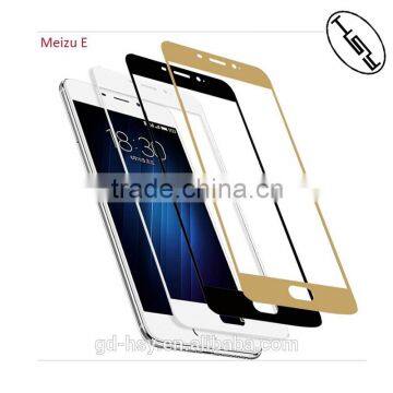 HUYSHE Tempered Glass for Meizu E 2.5D Full Cover Screen Protector for Meizu M E photo-4