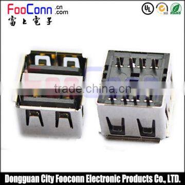 High Quality Double-deck Usb 2.0 A Female Connector photo-2