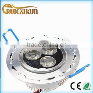 ce rohs 1*3w 3w 55mm epistar led ceiling downlights