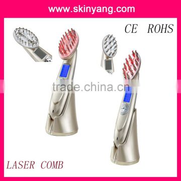 2016skinyang New laser hair growth brush laser comb for hair loss treatment