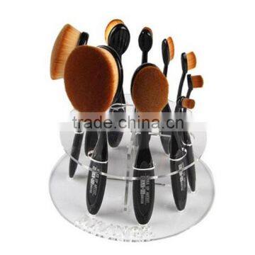 Red/white/black Acrylic Holder for Makeup Brush Tools Portable Makeup Brush Stand photo-2