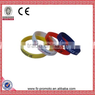 Custom Black Silicone Wrist Band Embossed Your Design Logo Embossed Logo Custom 1 Inch Silicone Wristbands