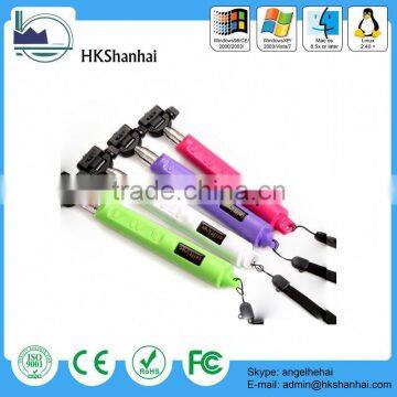 best selling products competitive price monopod with bluetooth shutter / retractable stick made in china