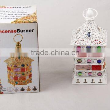 Incense Burner Hurricane Lantern With Stone For Interior Decoration Wf-A002